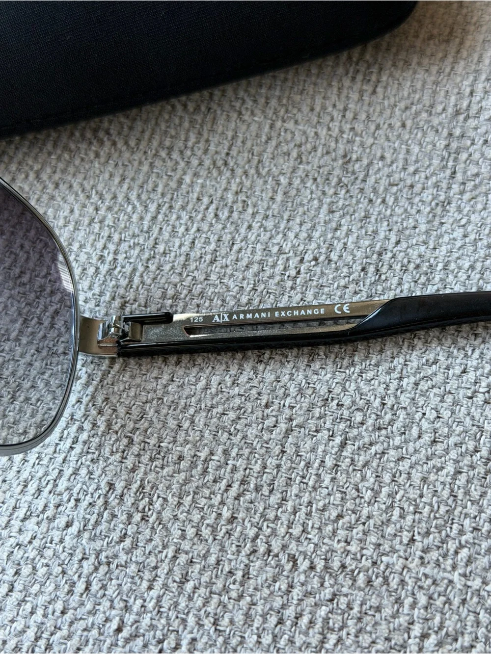 Armani Exchange AX052/S Aviator Sunglasses Silver Frame Gray Tinted